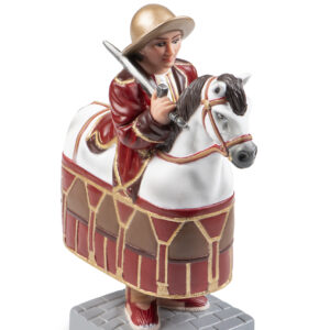 Figura de goma del Cavallet Cristià de Reus blanc