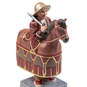 Figura de goma del Cavallet Cristià de Reus marró clar