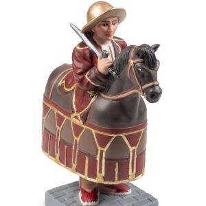 Figura de goma del Cavallet Cristià de Reus marró fosc