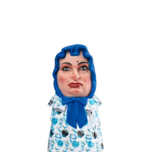 Figura de goma de la Nana de Montblanc amb mocador blau