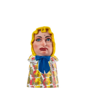 Figura de goma de la Nana de Montblanc amb mocador groc