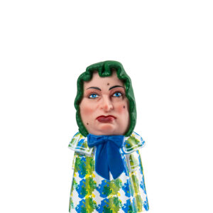 Figura de goma de la Nana de Montblanc amb mocador verd