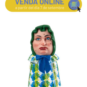 Figura de goma de la Nana de Montblanc amb mocador verd