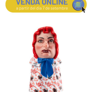 Figura de goma de la Nana de Montblanc amb mocador vermell